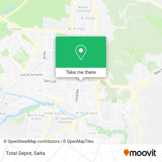 Total Depot map