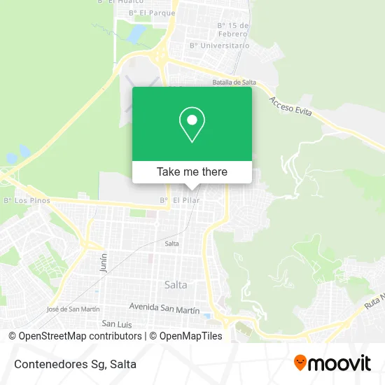 Contenedores Sg map