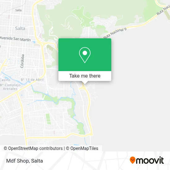 Mdf Shop map
