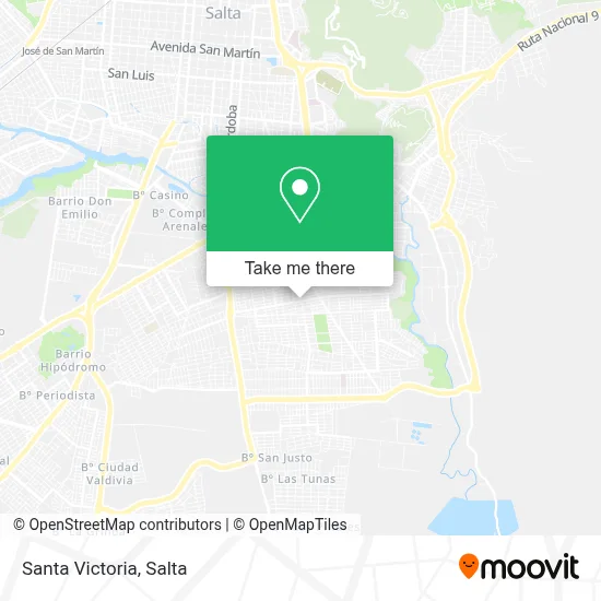 Santa Victoria map