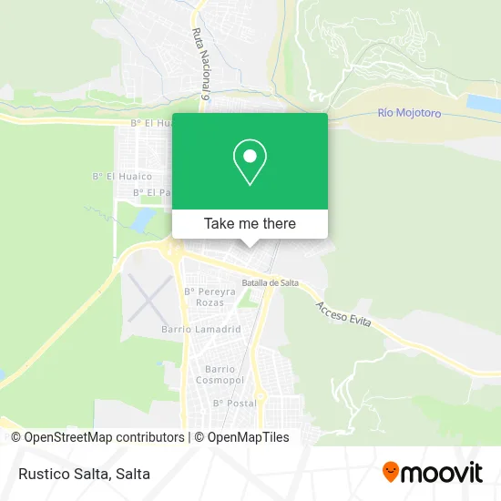 Rustico Salta map