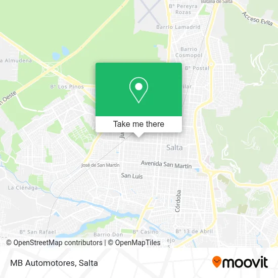MB Automotores map
