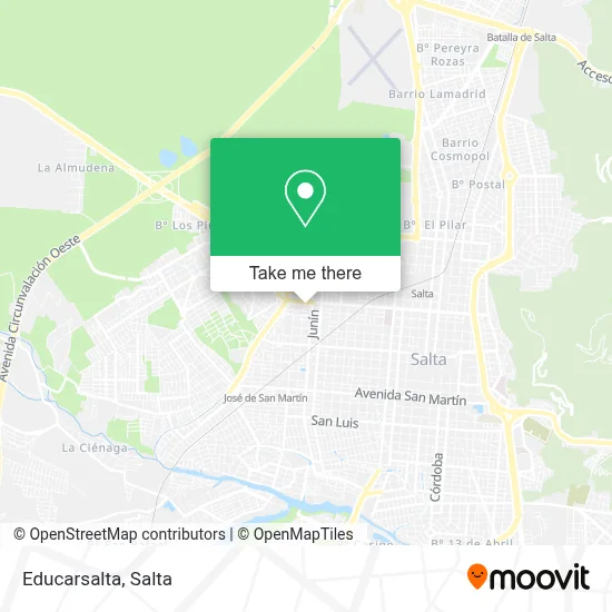 Educarsalta map