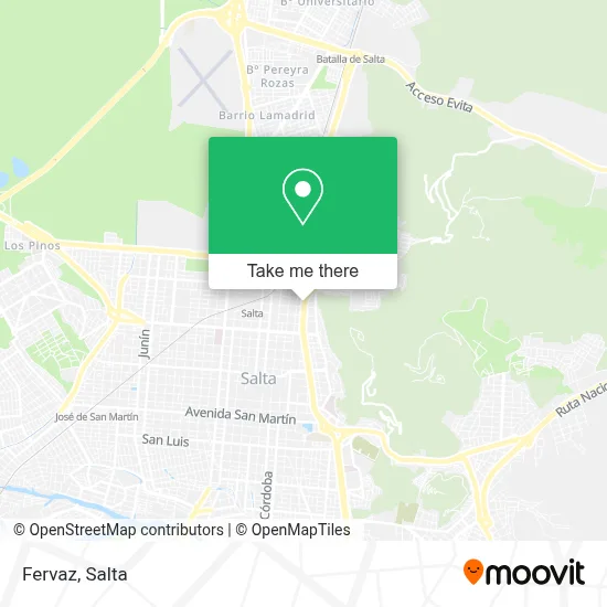 Fervaz map