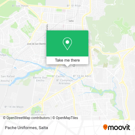 Pache Uniformes map