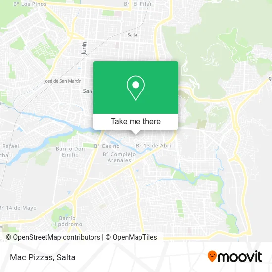 Mac Pizzas map