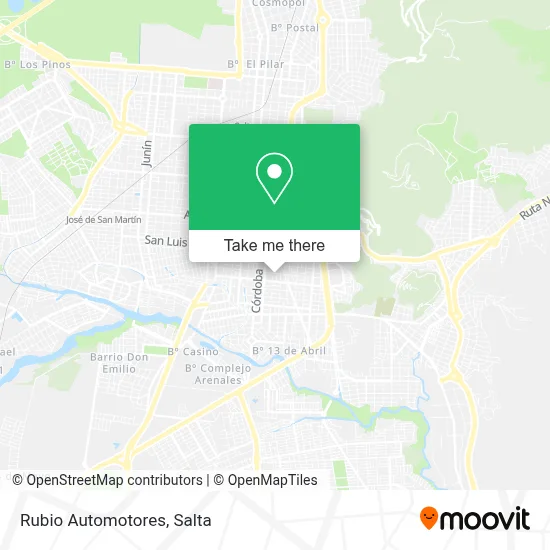 Rubio Automotores map