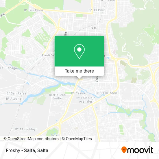 Freshy - Salta map