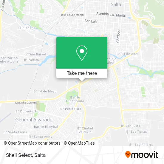 Shell Select map
