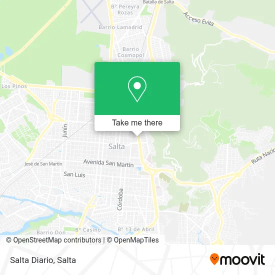 Salta Diario map