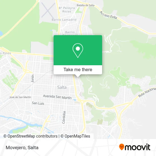 Movejero map