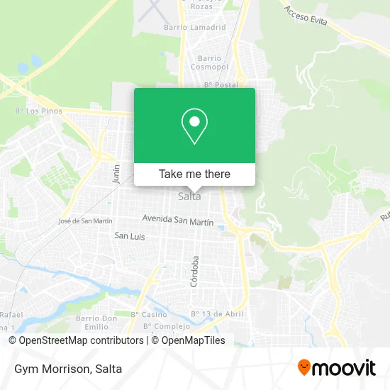 Gym Morrison map