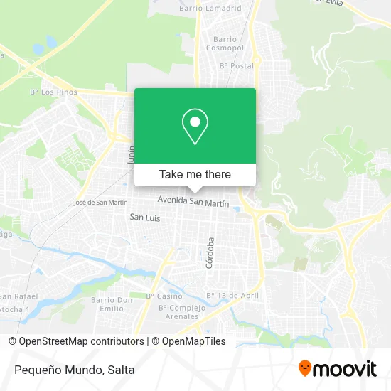 Pequeño Mundo map