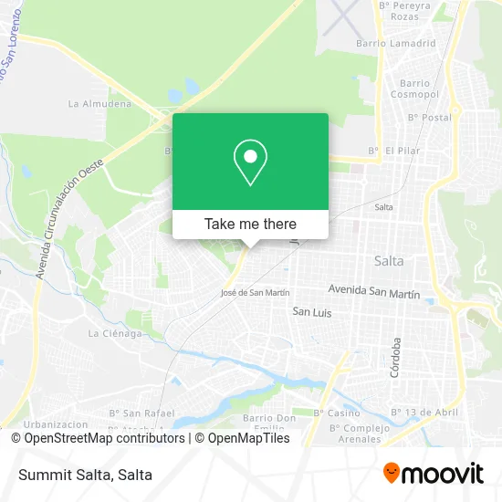 Summit Salta map