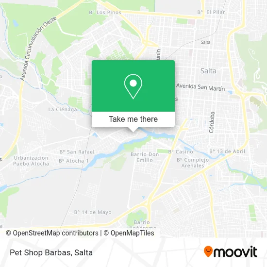 Pet Shop Barbas map