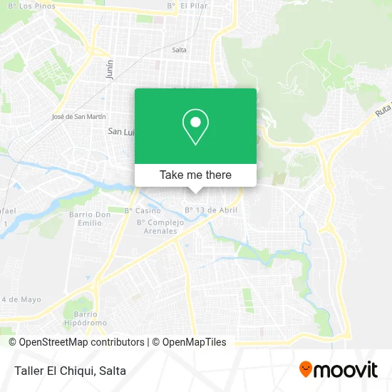 Taller El Chiqui map