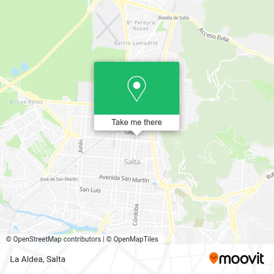 La Aldea map