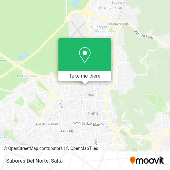 Sabores Del Norte map
