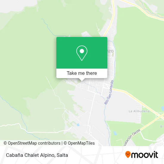 Cabaña Chalet Alpino map