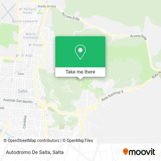 Autodromo De Salta map