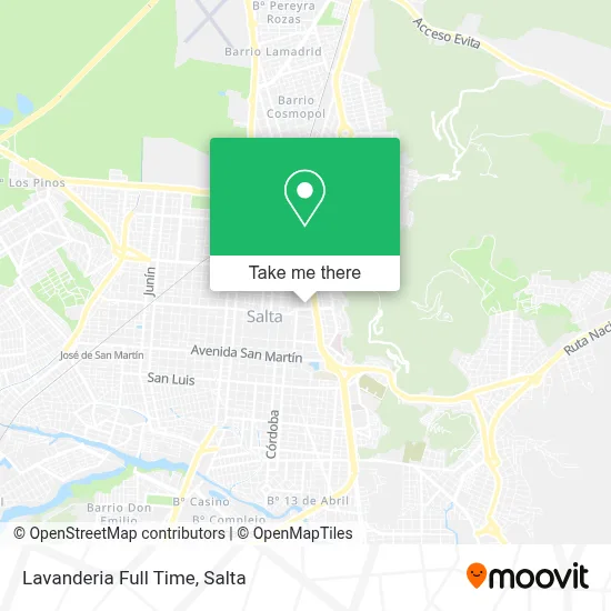 Lavanderia Full Time map