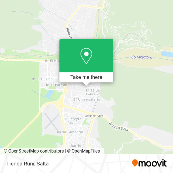 Tienda Runi map