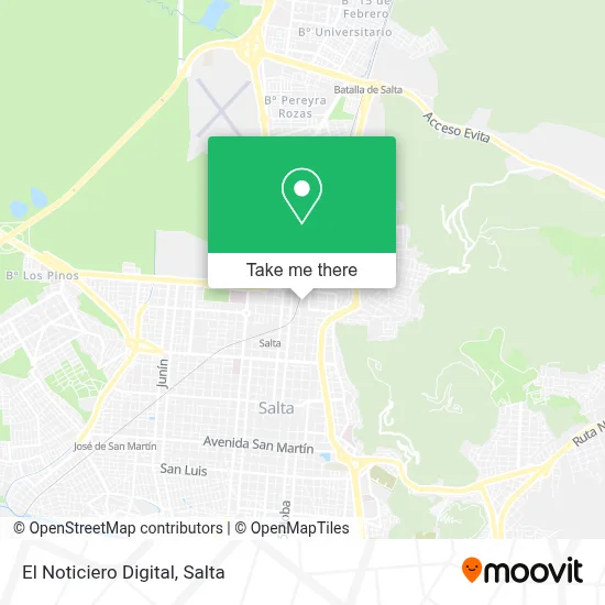 El Noticiero Digital map