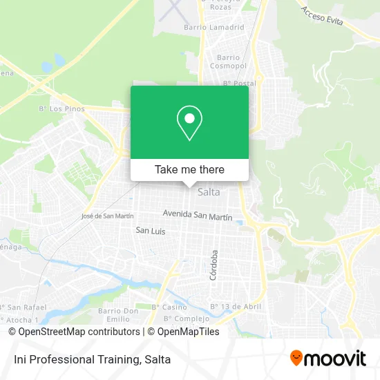 Ini Professional Training map