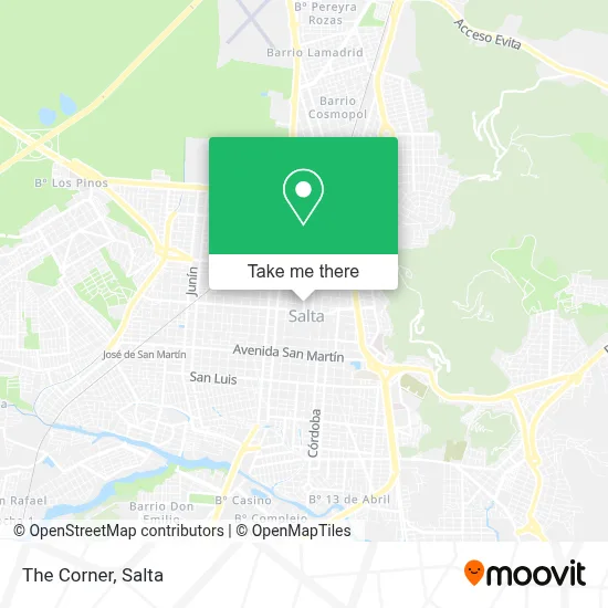 The Corner map