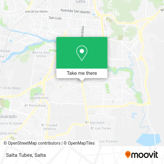 Salta Tubex map