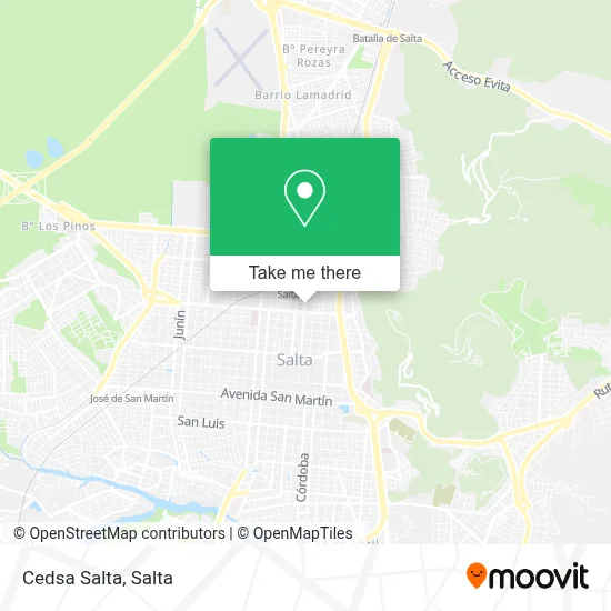 Cedsa Salta map