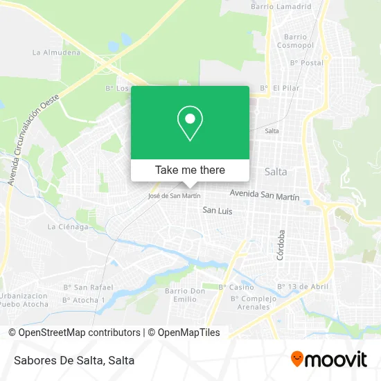 Sabores De Salta map