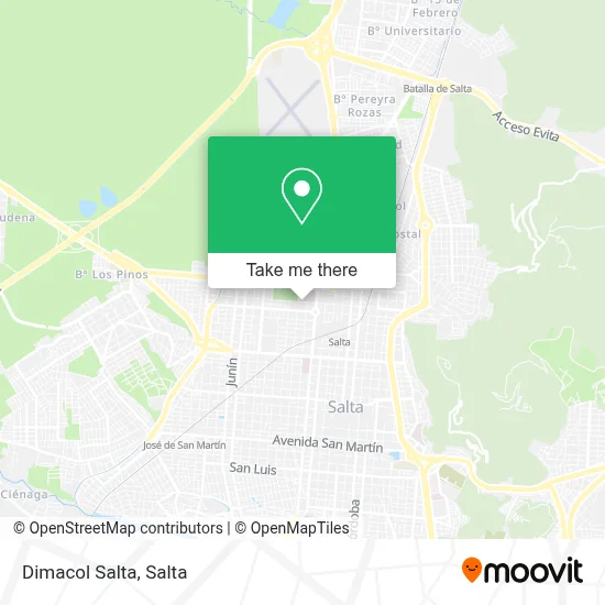 Dimacol Salta map