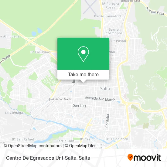 Centro De Egresados Unt-Salta map