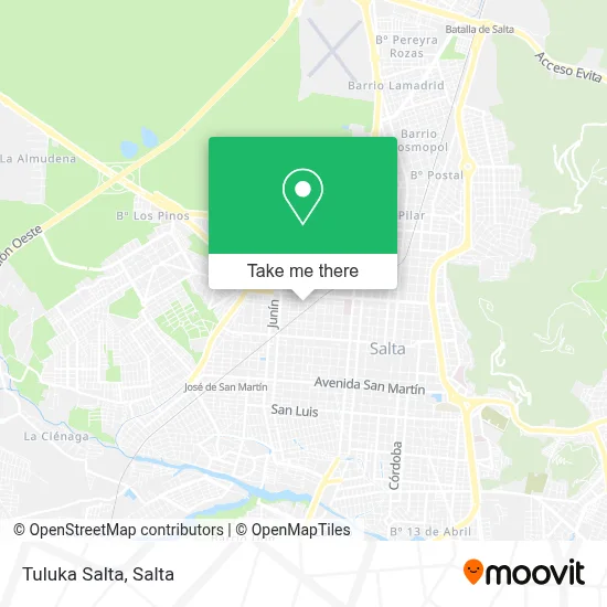 Tuluka Salta map