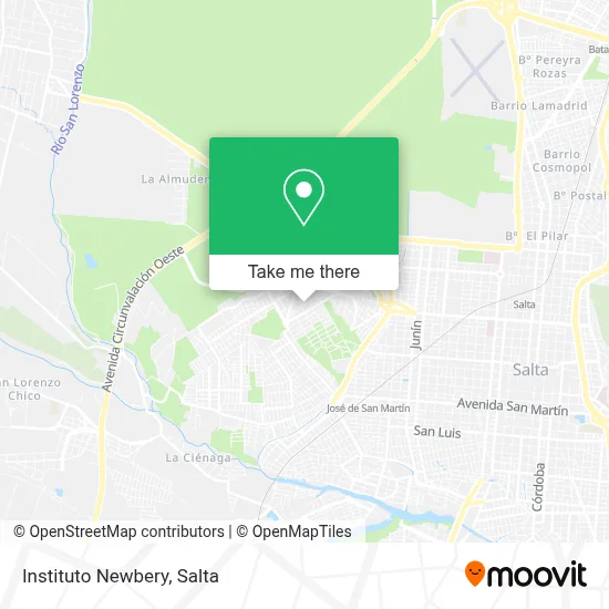 Instituto Newbery map