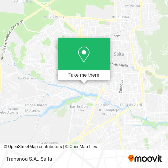 Transnoa S.A. map