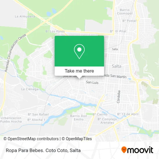 Ropa Para Bebes. Coto Coto map