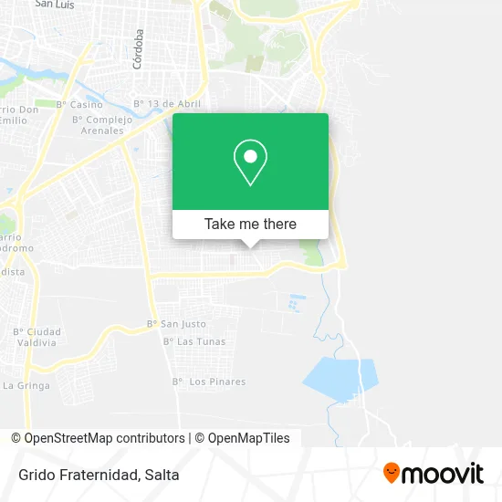 Grido Fraternidad map