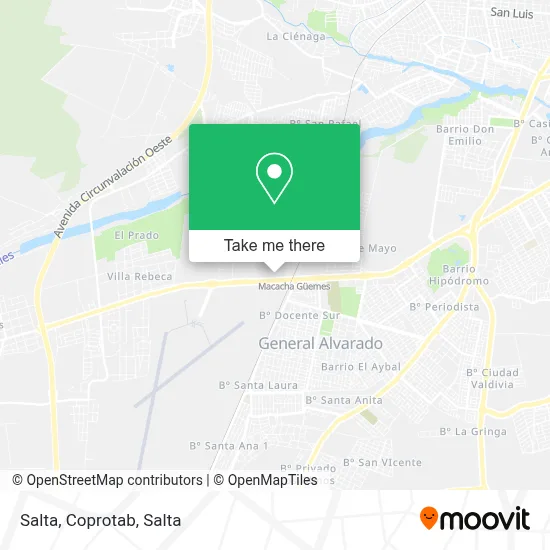 Salta, Coprotab map