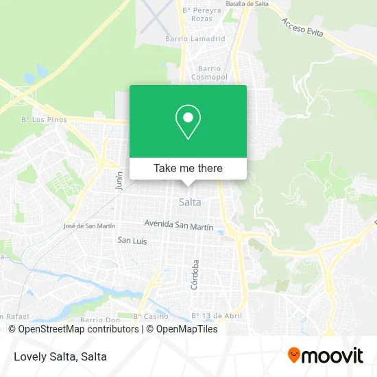 Lovely Salta map
