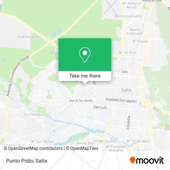 Punto Pollo map