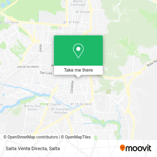 Salta Venta Directa map