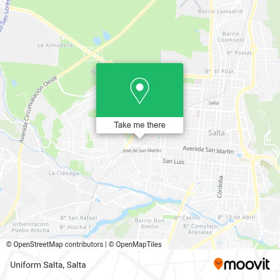 Uniform Salta map