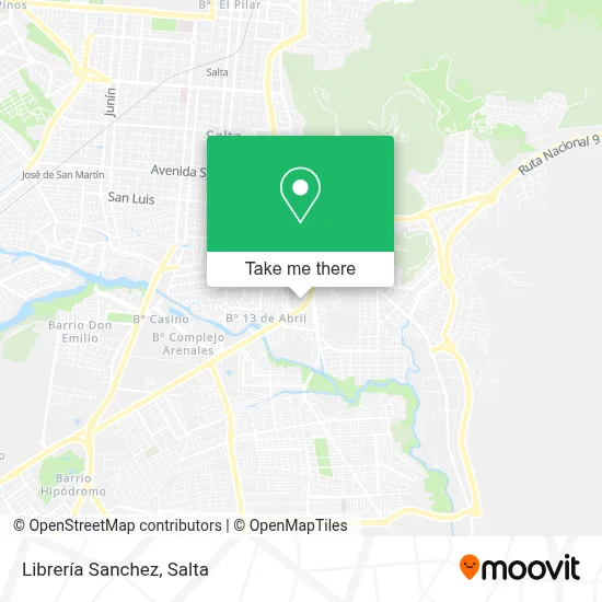 Librería Sanchez map