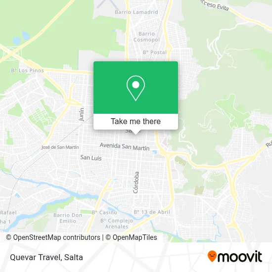 Quevar Travel map