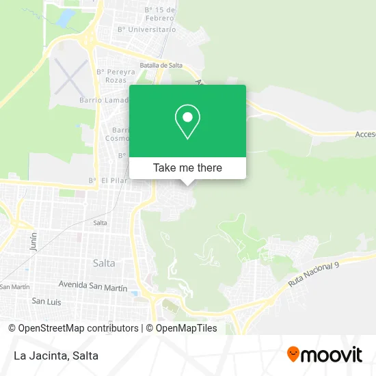 La Jacinta map