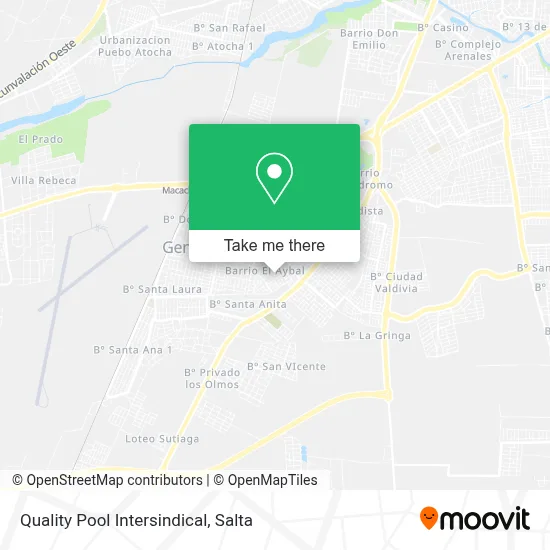 Quality Pool Intersindical map