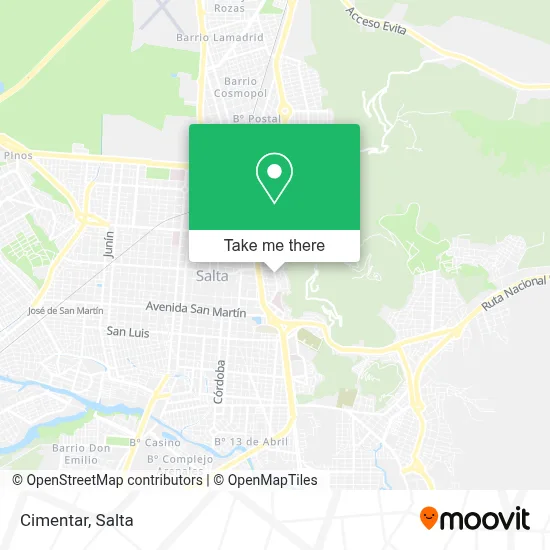 Cimentar map