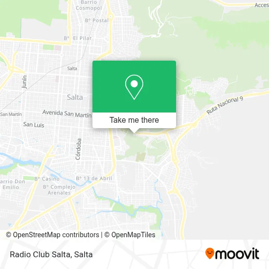 Radio Club Salta map